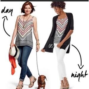 NWT Cabi 5043 Linea chevron cami top size M